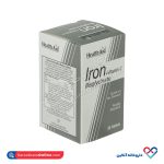 قرص آهن بیس گلیسینات و ویتامین سی هلث اید 30 عددی